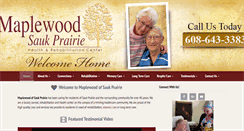 Desktop Screenshot of maplewoodsaukprairie.com