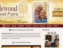 Tablet Screenshot of maplewoodsaukprairie.com